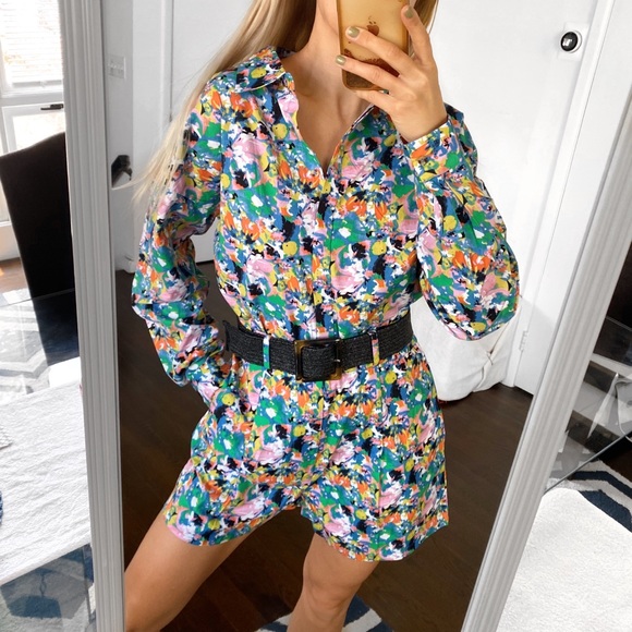 Walter Baker Pants - 💐 WALTER BAKER MATCHING SET: MARCIA SHORT + THEA TOP IN FIESTA FLORAL (no belt)